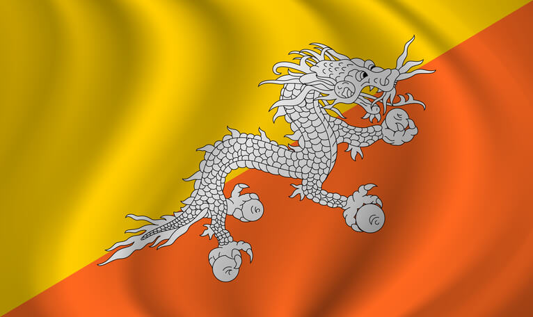 BHUTAN Flag